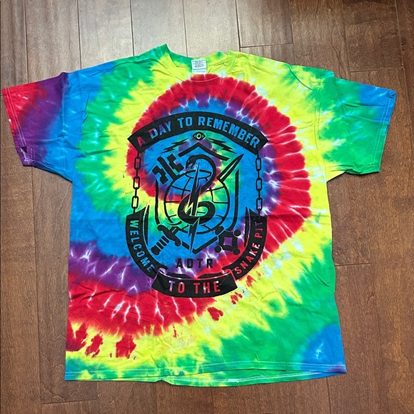 A Day to Remember Multicolor Tie-Dye Band T-Shirt, Size XL, NWOT - Picture 1 of 8